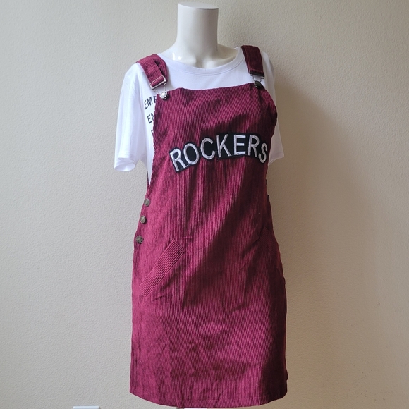 Rockers Velvet Ribbed Dress - Picture 1 of 9